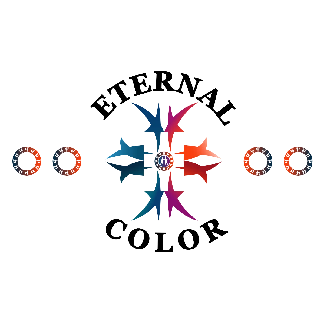 星を組み合わせた eternal color のロゴ